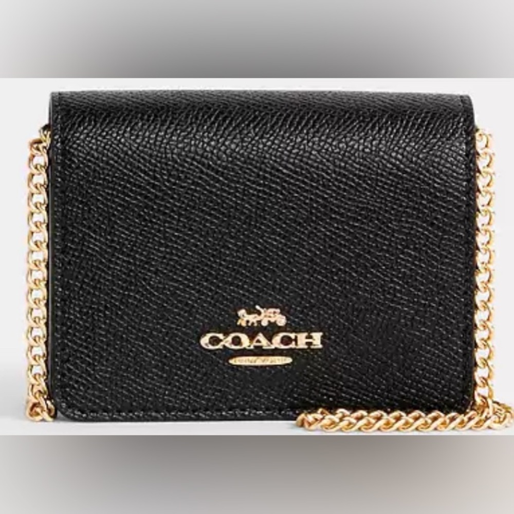 Coach mini wallet on a chain